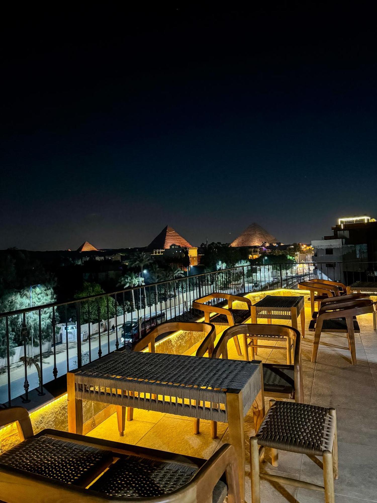 Almas Pyramids Hotel Kafret el-Gabal Eksteriør billede