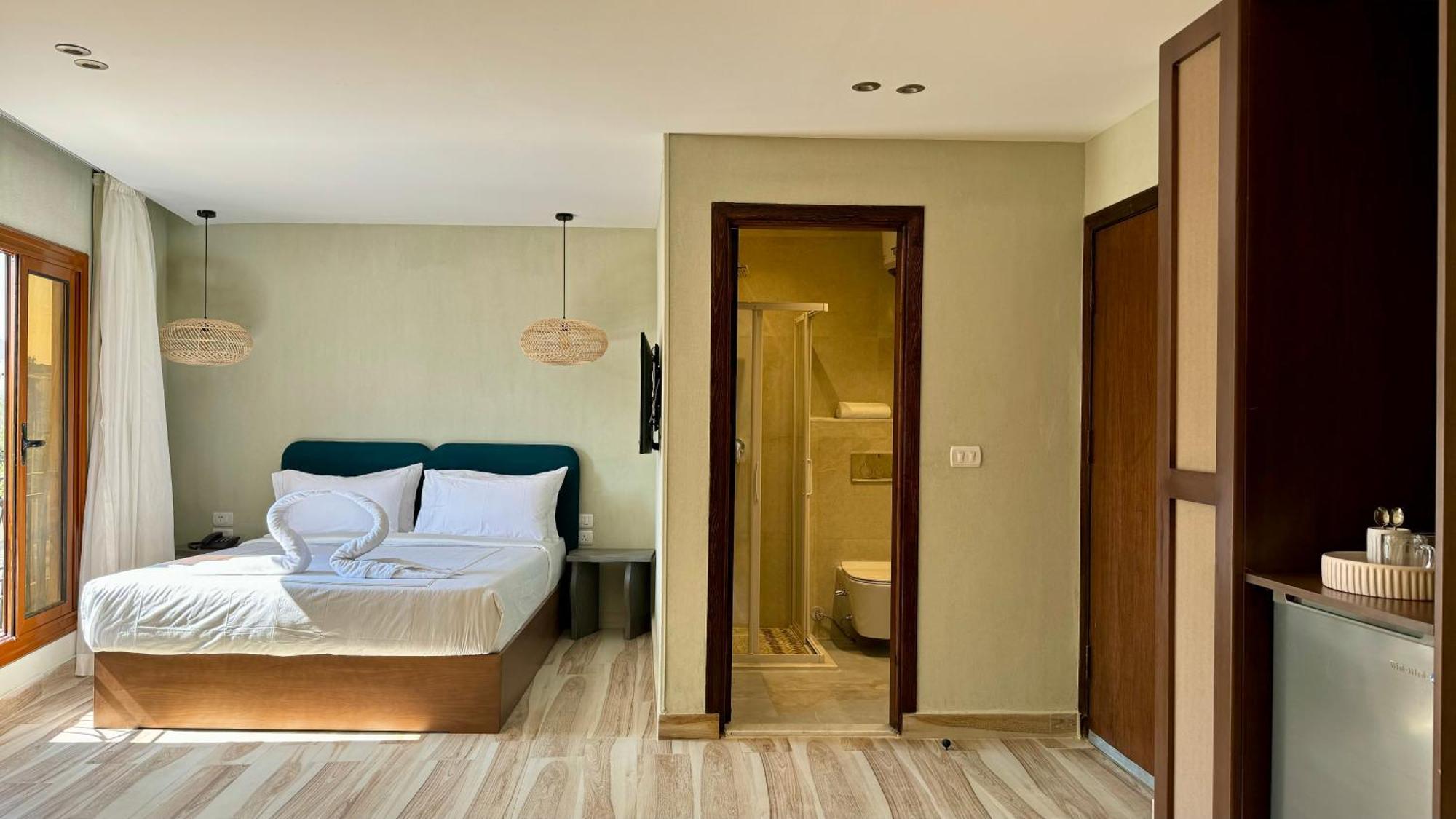 Almas Pyramids Hotel Kafret el-Gabal Eksteriør billede